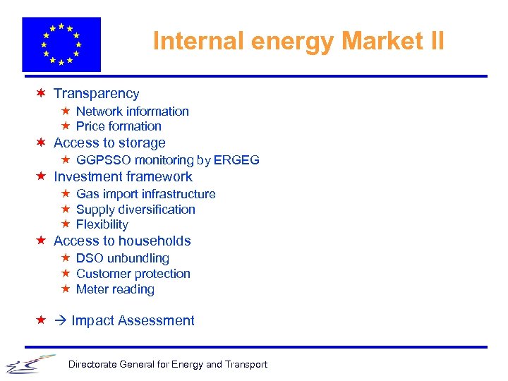 Internal energy Market II ¬ Transparency « Network information « Price formation ¬ Access