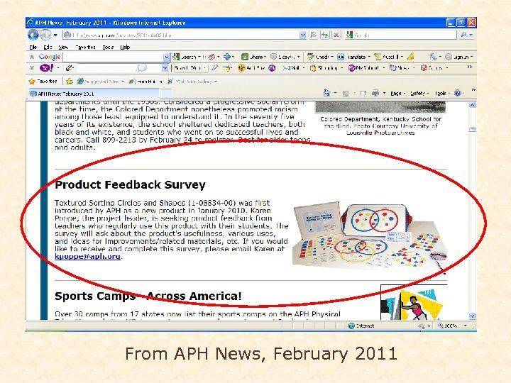 From APH News, February 2011 