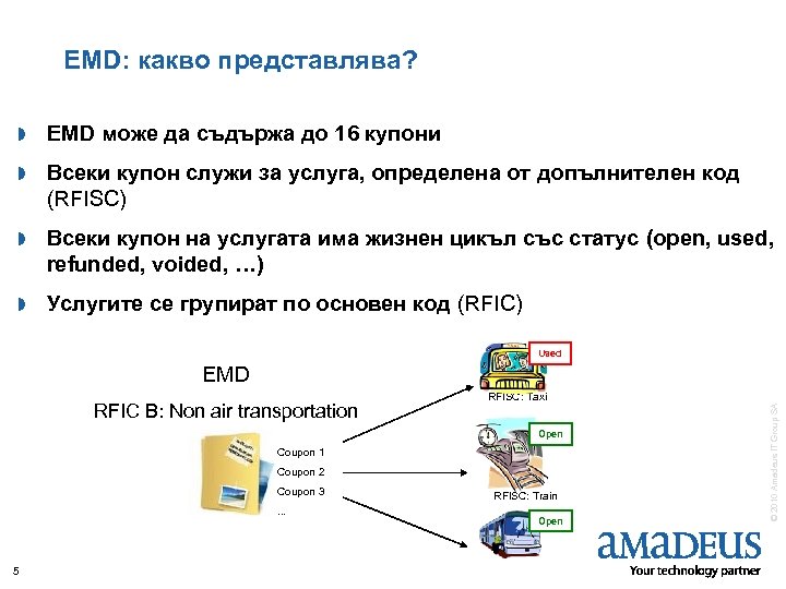 EMD: какво представлява? » EMD може да съдържа до 16 купони » Всеки купон