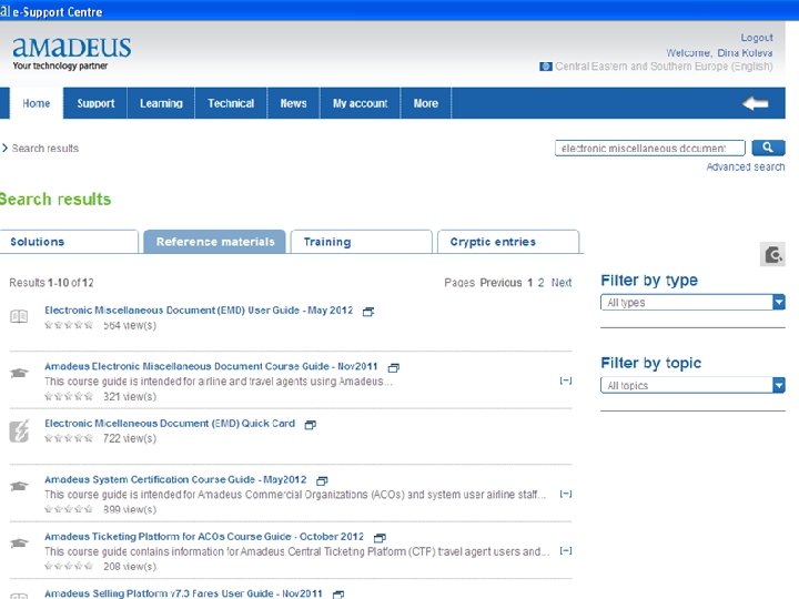 © 2010 Amadeus IT Group SA Amadeus Electronic Miscellaneous Document EMD 61 