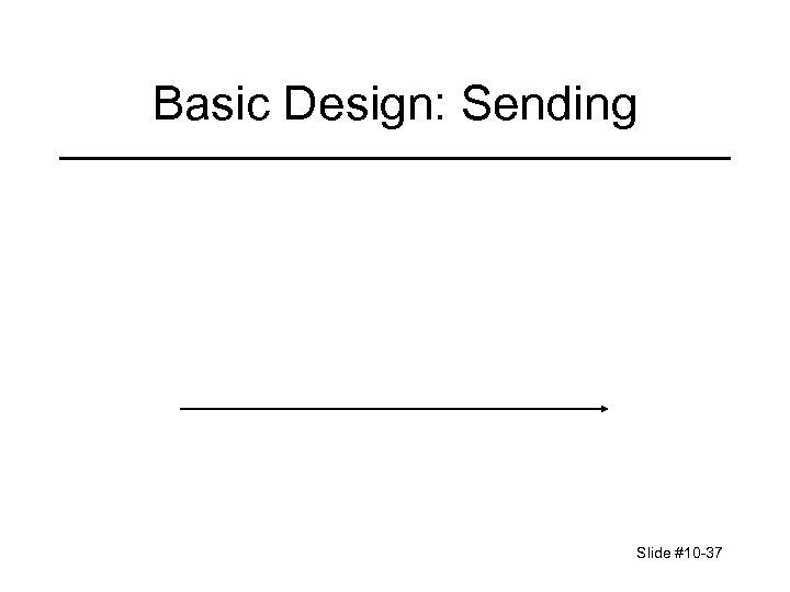 Basic Design: Sending Slide #10 -37 