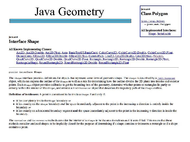 Java Geometry 