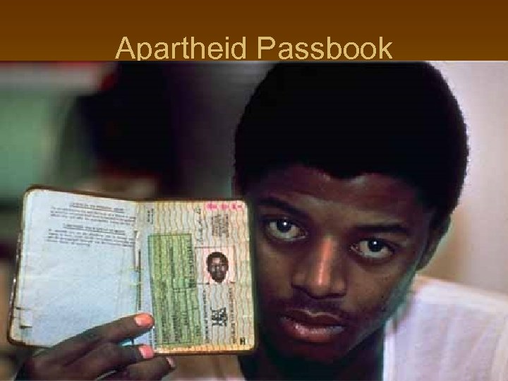 Apartheid Passbook 