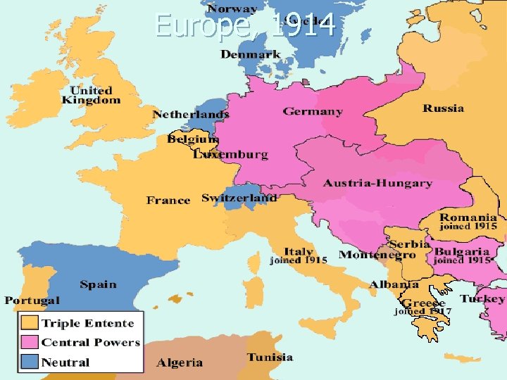 Europe, 1914 