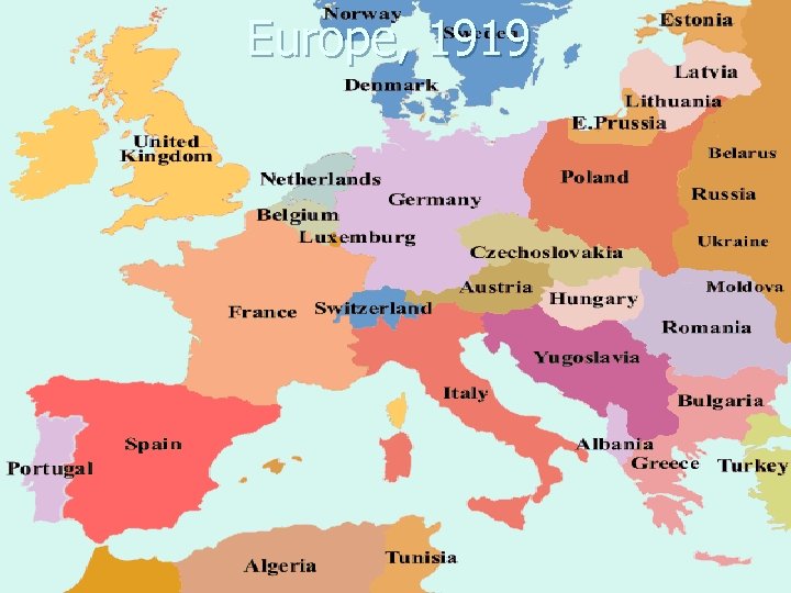 Europe, 1919 