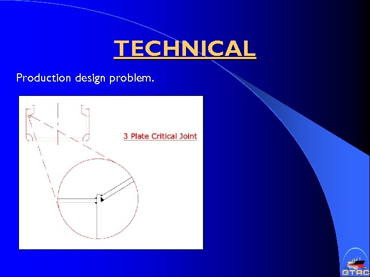 TECHNICAL Production design problem. 
