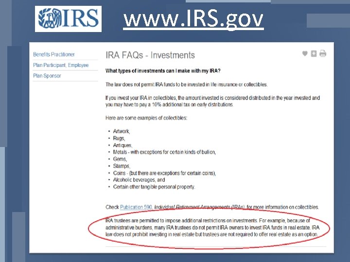 www. IRS. gov 