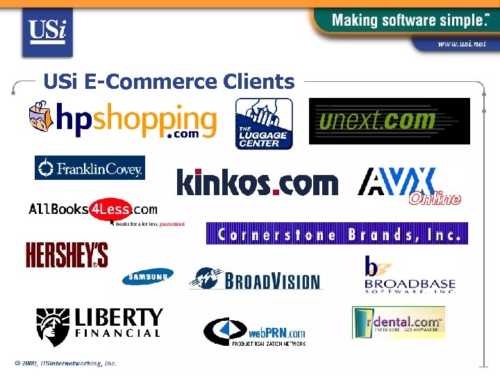 USi E-Commerce Clients 