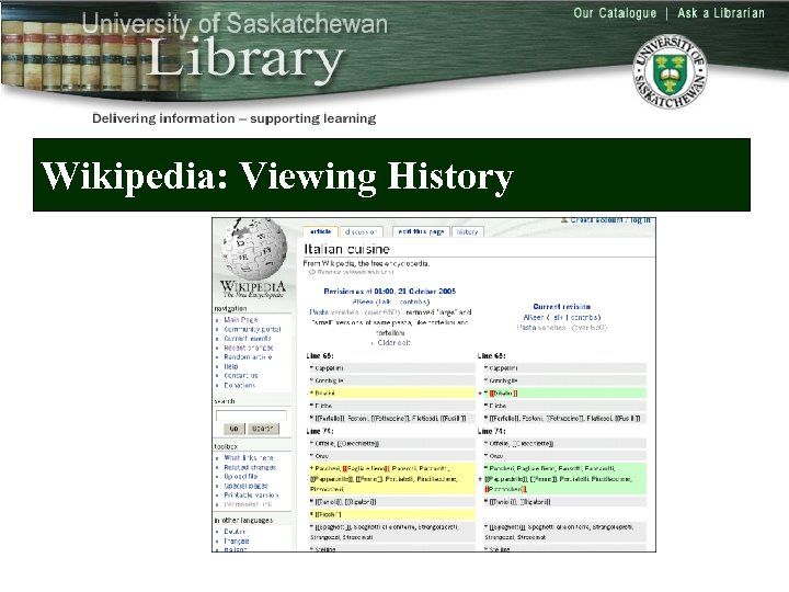 Wikipedia: Viewing History 