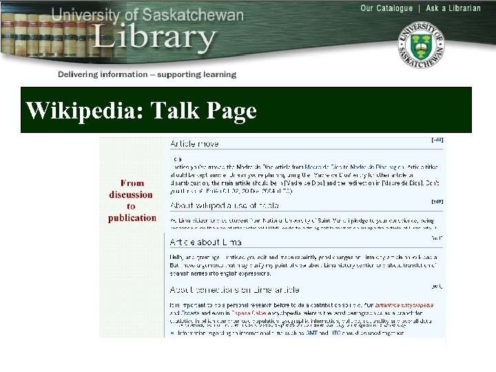 Wikipedia: Talk Page 