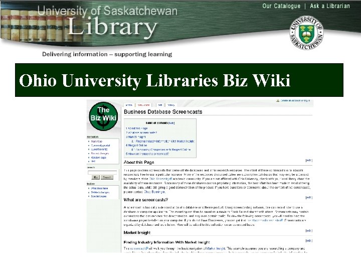 Ohio University Libraries Biz Wiki 