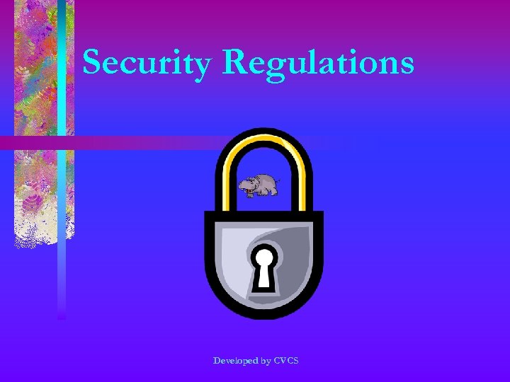 Security Regulations Developed by CVCS 