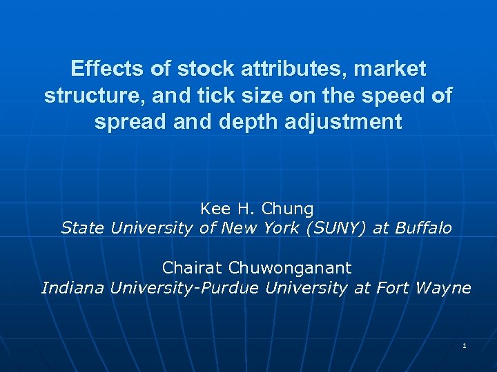 Effects of stock attributes, market structure, and tick size on the speed of spread
