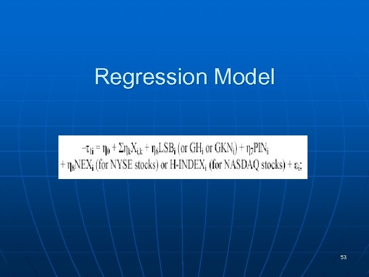 Regression Model 53 