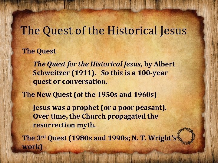 The Quest of the Historical Jesus The Quest for the Historical Jesus, by Albert