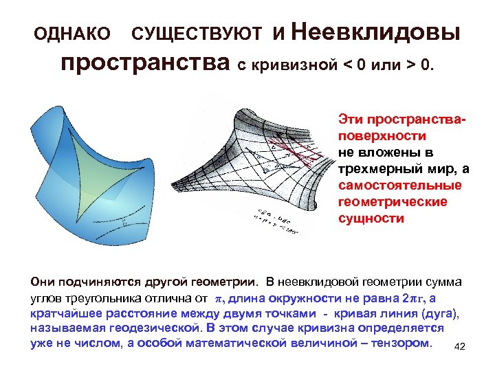 Поверхности в пространстве. Неевклидово пространство. Не Евклидово пространство. Евклидово и неевклидово пространство. Неевклидова геометрия пространства.