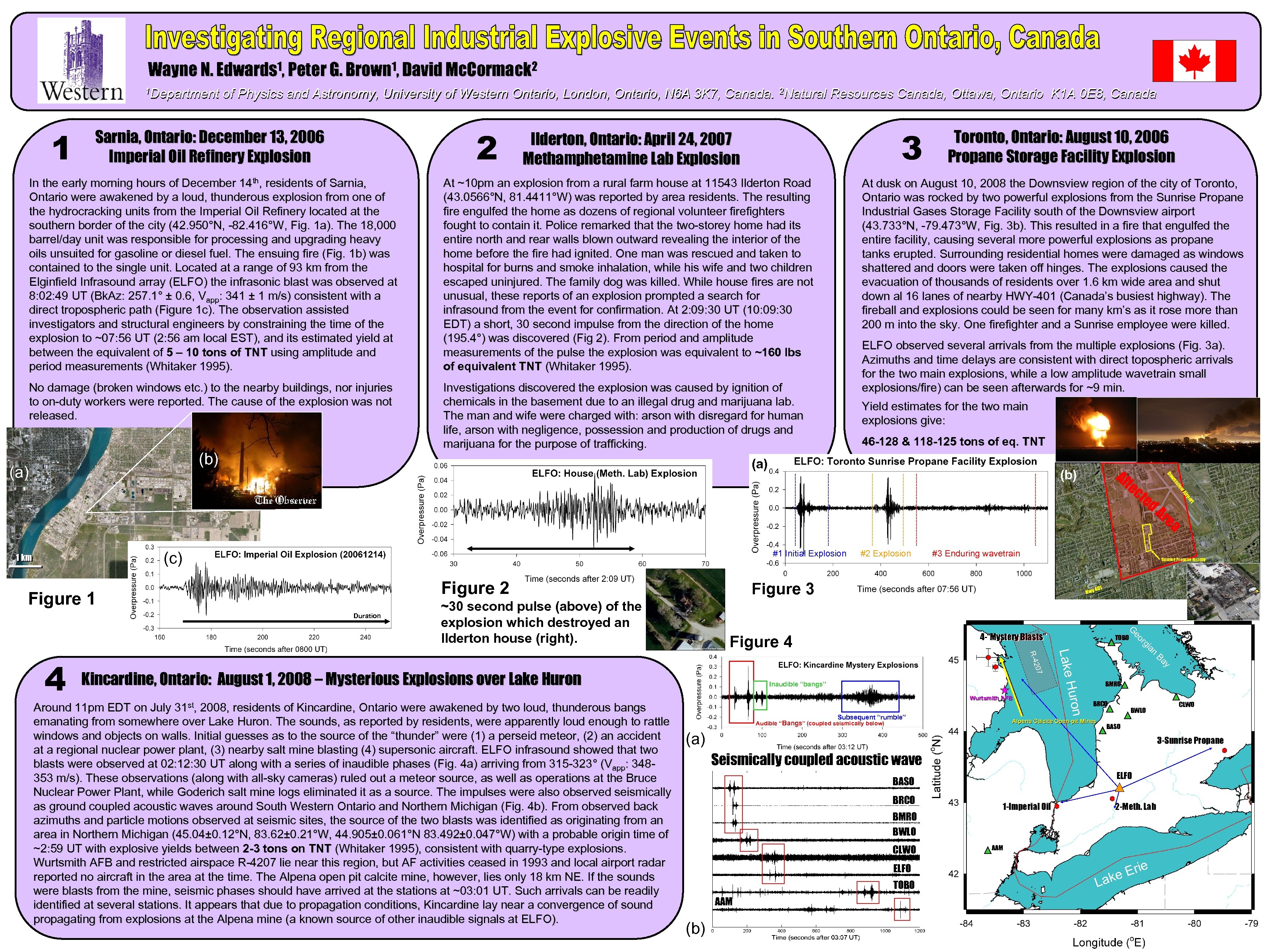 Wayne N. Edwards 1, Peter G. Brown 1, David Mc. Cormack 2 Ottawa, Ontario
