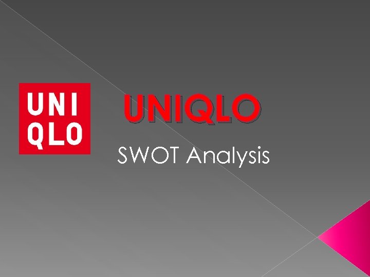 UNIQLO SWOT Analysis 