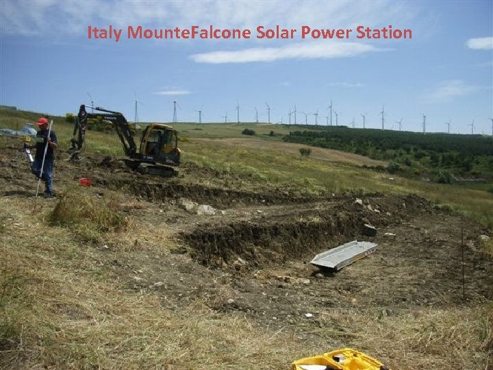 Italy Mounte. Falcone Solar Power Station 