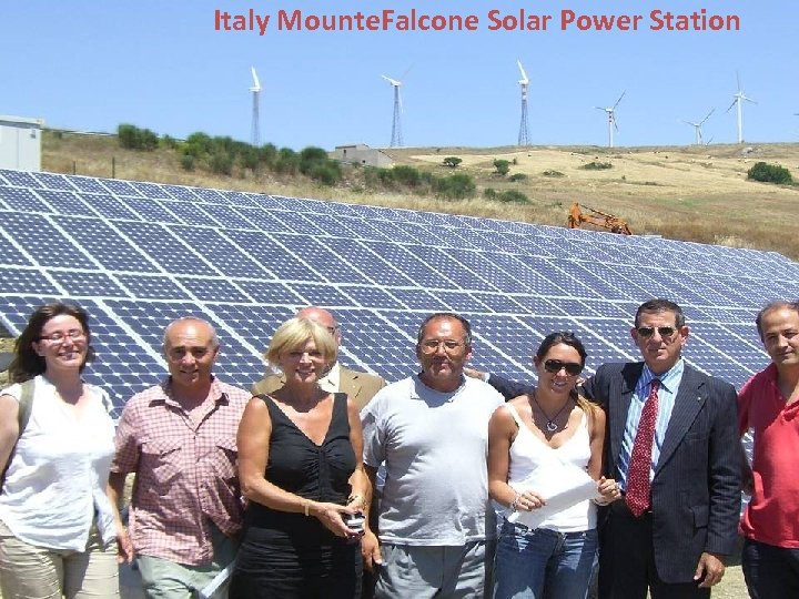 Italy Mounte. Falcone Solar Power Station 