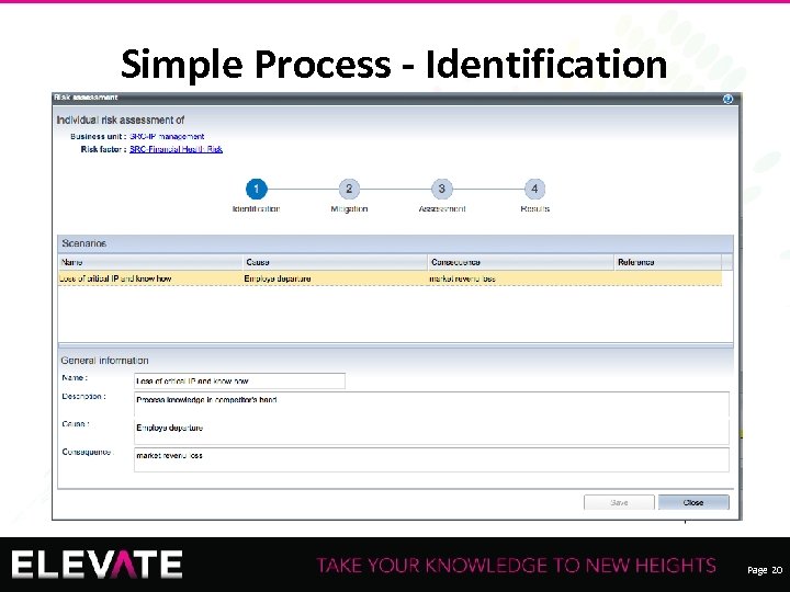 Simple Process - Identification Recording of this session via any media type is strictly