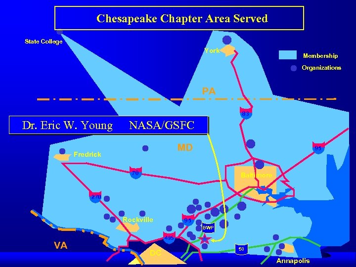 Chesapeake Chapter Area Served State College York Membership Organizations PA 83 Dr. Eric W.