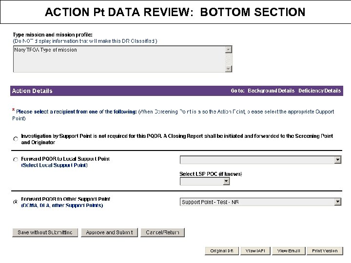 ACTION Pt DATA REVIEW: BOTTOM SECTION 