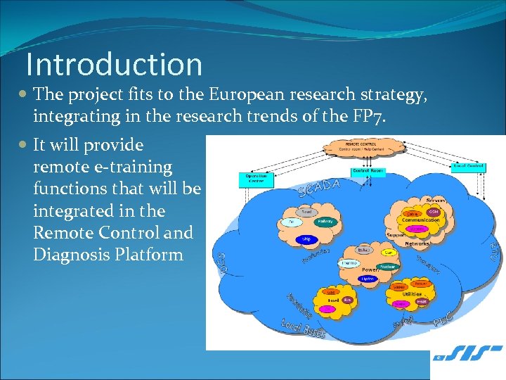 Introduction The project fits to the European research strategy, integrating in the research trends