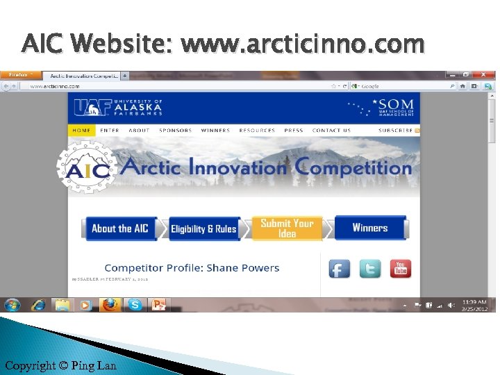 AIC Website: www. arcticinno. com Copyright © Ping Lan 