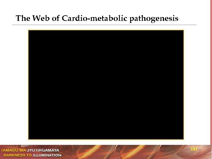 The Web of Cardio-metabolic pathogenesis 141 