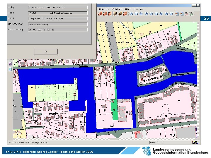 23 17. 03. 2010 Referent: Andrea Langer, Technische Stellen AAA 