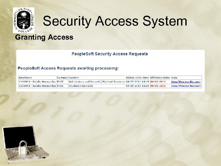 Security Access System Granting Access 