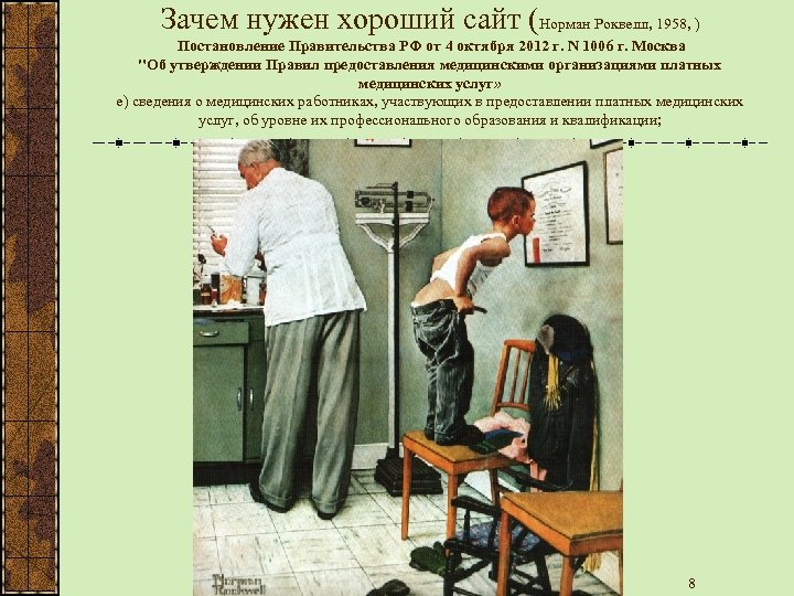 Зачем нужен хороший сайт (Норман Роквелл, 1958, ) Постановление Правительства РФ от 4 октября