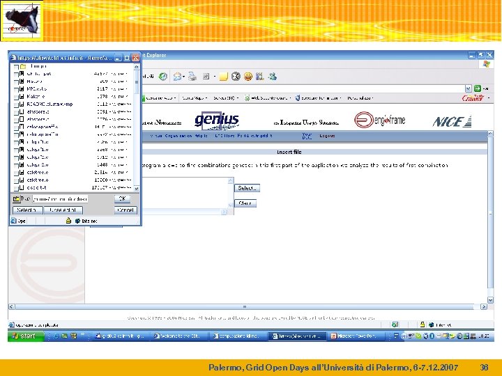 Palermo, Grid Open Days all’Università di Palermo, 6 -7. 12. 2007 36 