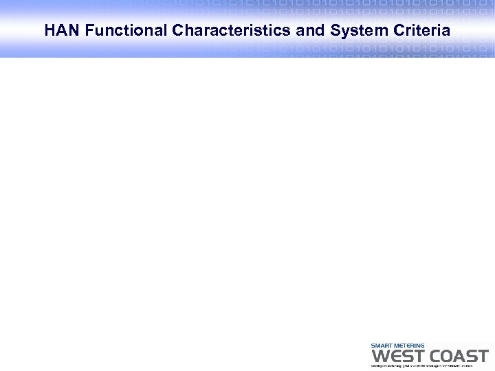 HAN Functional Characteristics and System Criteria 