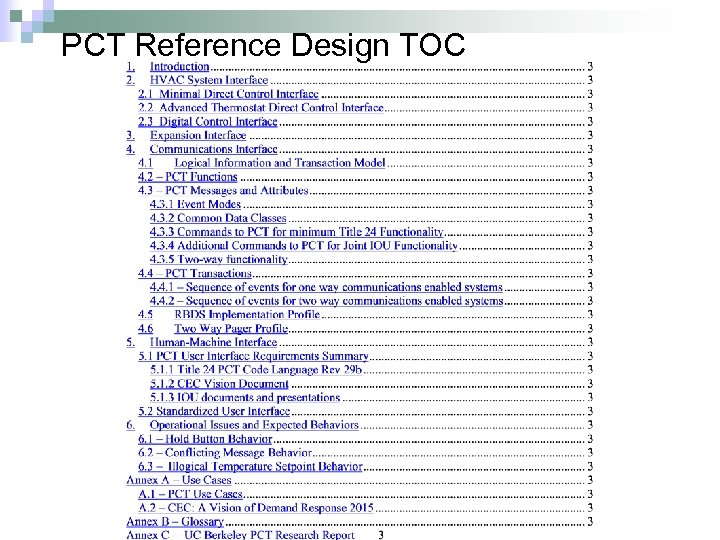 PCT Reference Design TOC 