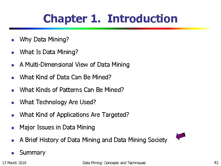 Chapter 1. Introduction n Why Data Mining? n What Is Data Mining? n A