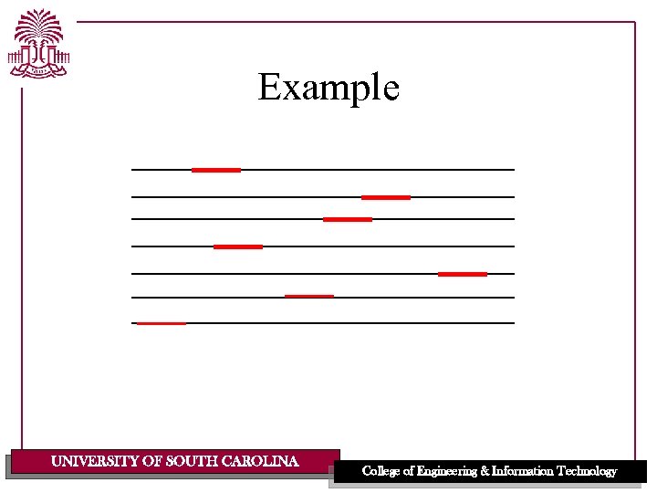 Example UNIVERSITY OF SOUTH CAROLINA College of Engineering & Information Technology 