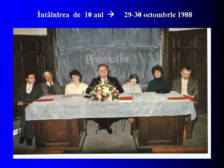 Întâlnirea de 10 ani 29 -30 octombrie 1988 