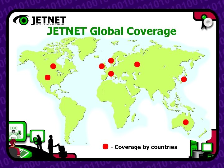 JETNET Global Coverage - Coverage by countries 