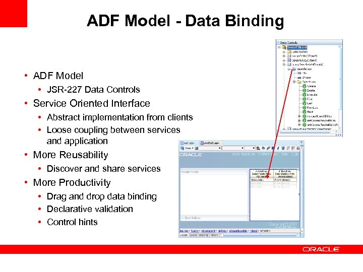 ADF Model - Data Binding • ADF Model • JSR-227 Data Controls • Service
