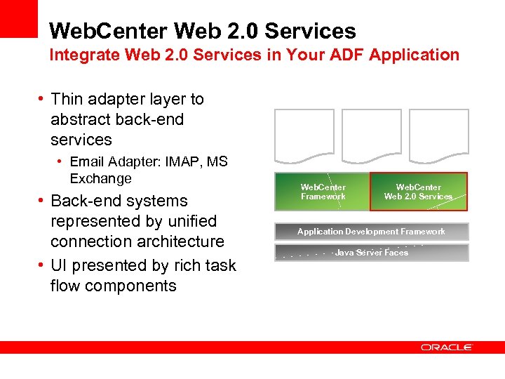 Web. Center Web 2. 0 Services Integrate Web 2. 0 Services in Your ADF