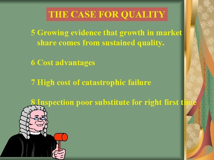 THE CASE FOR QUALITY 5 Growing evidence that growth in market share comes from