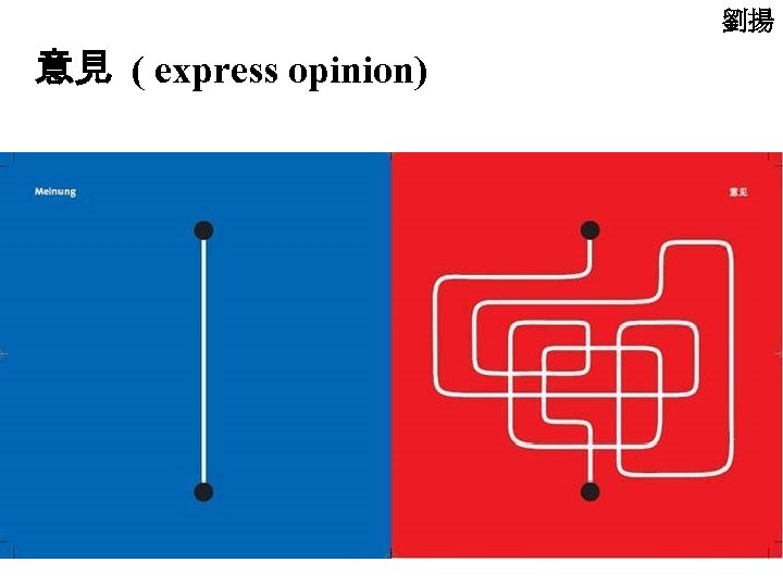 劉揚 意見 ( express opinion) 