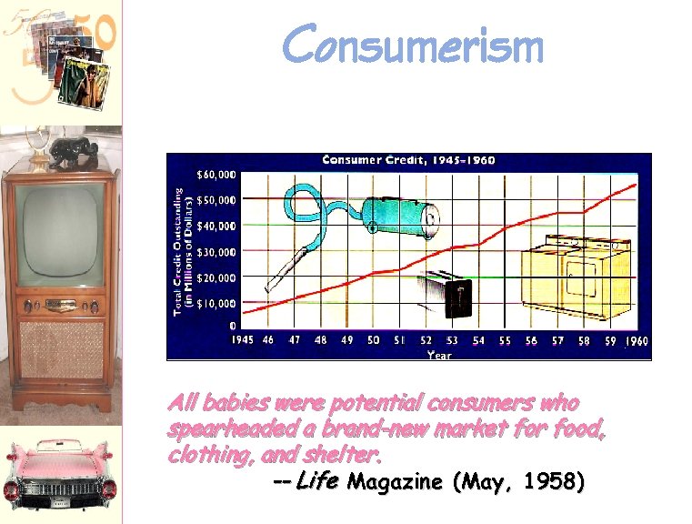 Consumerism All babies were potential consumers who spearheaded a brand-new market for food, clothing,