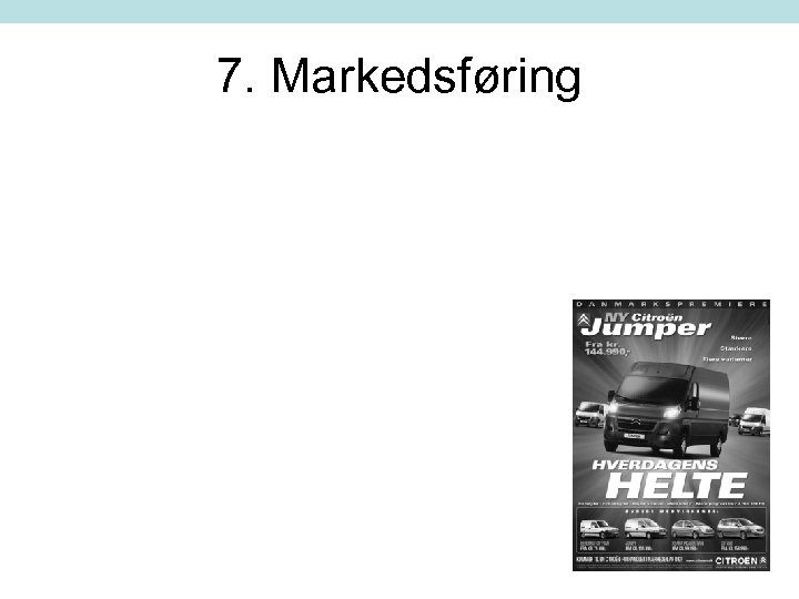 7. Markedsføring 