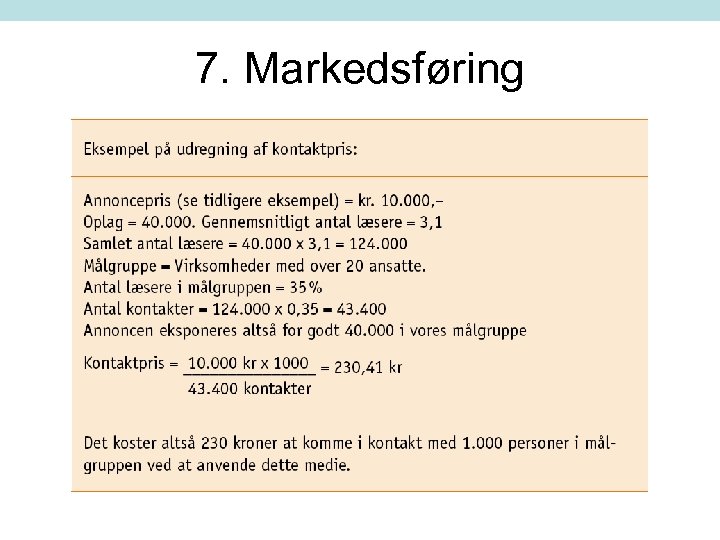 7. Markedsføring 