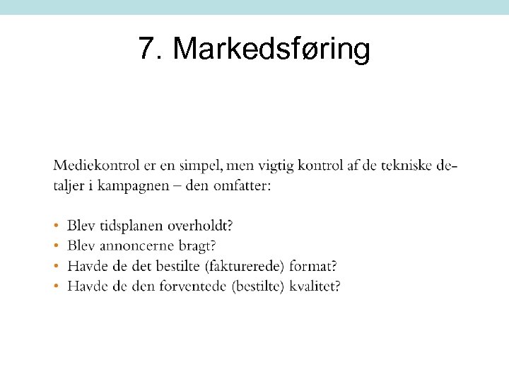 7. Markedsføring 