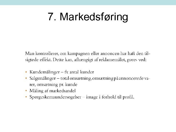 7. Markedsføring 