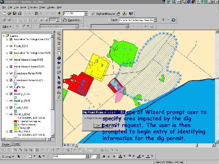 Cape Canaveral AFS - Patrick AFB Initial steps of Wizard prompt user to specify